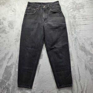 Vintage Levis 560 Jeans Mens 31x30 Black Denim Relaxed Tapered Fit Made USA 90s